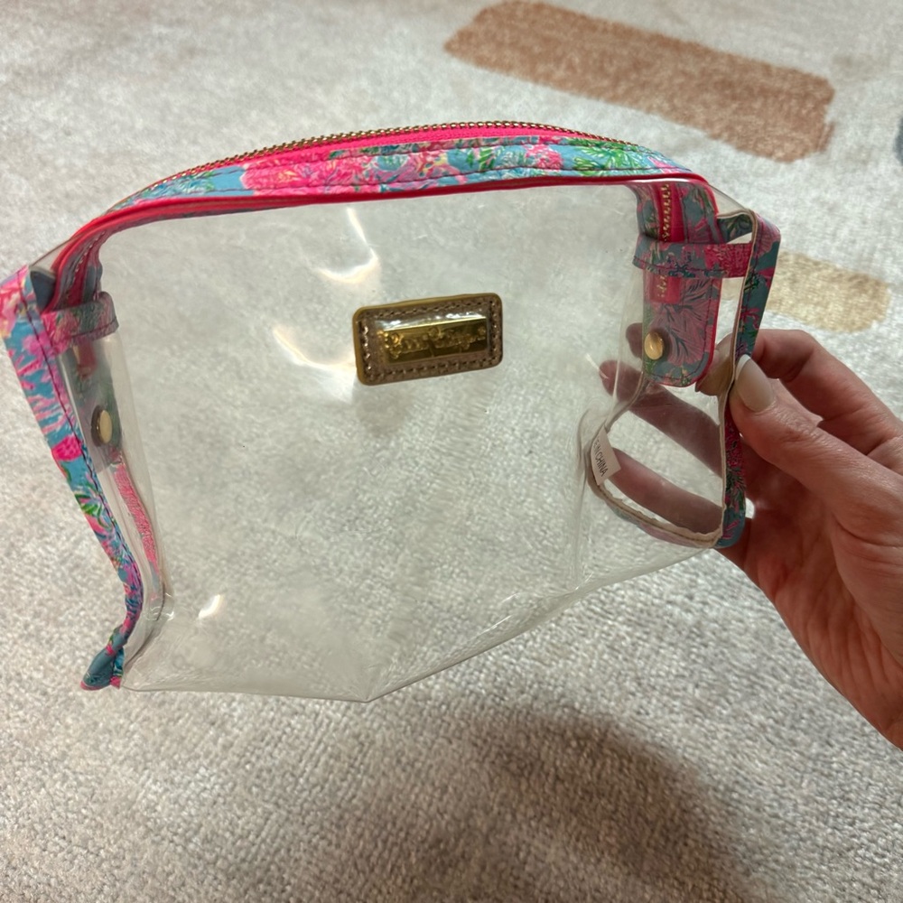 Lilly Pulitzer Clear Pencil Pouch - Picture 2 of 3